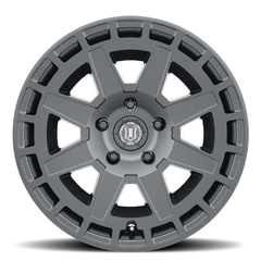 17X8.5 ICON COMPASS SATIN BLACK 5x127 ET -6 - comprar online