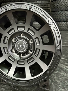 17X8.5 ICON THRUST SMOKED SATIN BLACK TINT 6X139 ET 25 - loja online