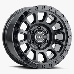 17X8.5 ICON HULSE DUAL BLACK 6x139 ET 0