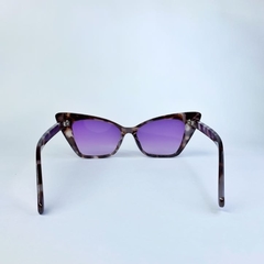 Óculos de Sol Gatinho Lentes Roxas - Proteção UV400 - comprar online