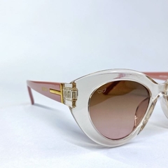 Óculos de Sol Gatinho Transparente Rosa - Proteção UV400 - comprar online