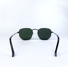 Óculos de Sol Hexagonal Metal lentes Verdes - Proteção UV400 - loja online