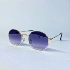 Óculos de Sol Redondo lentes degradê Roxas - Proteção UV4 00 - comprar online