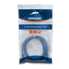 Cable de red, Cat5e, UTP RJ45 Macho / RJ45 Macho, 3.0 m, Azul -INTELLINET-
