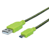 Cable Micro-B USB de Alta Velocidad con recubrimiento textil, 394062 -MANHATTAN-