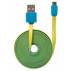 Cable plano de Alta Velocidad Micro-B USB 1.8mts -MANHATTAN- - comprar en línea