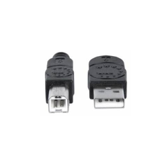 Cable USB A-B 1.8 mt, negro Ec -MANHATTAN- en internet