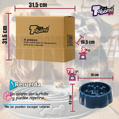 Plato entrenador (alimentación lenta) perros chicos y medianos, 4pz - comprar en línea