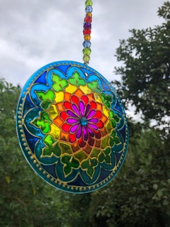 Mandala Prismaluz vitral 15cm - comprar online