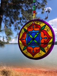 Mandala Quartenárialuz vitral 15cm - comprar online