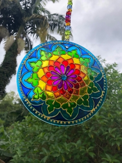 Mandala Prismaluz vitral 15cm na internet