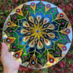 Mandala Sangaluz 30cm - claraluzmandalas.com.br