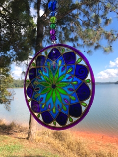 Mandala Petraluz vitral 15 cm - comprar online