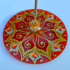 Incensário Mandala - Alegria - claraluzmandalas.com.br