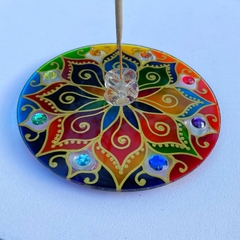 Incensário Mandala - Equilíbrio - claraluzmandalas.com.br