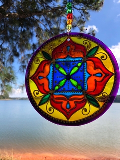 Mandala Quartenárialuz vitral 15cm