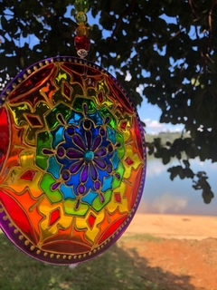 Mandala Mandaluz vitral 15cm - comprar online