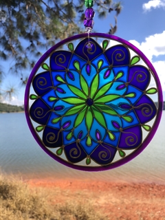 Mandala Petraluz vitral 15 cm