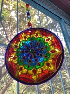 Mandala Mandaluz vitral 15cm na internet