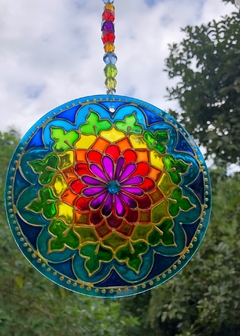 Mandala Prismaluz vitral 15cm