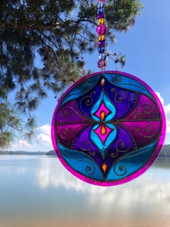 Mandala Dualuz vitral 15cm