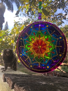 Mandala Índigoluz vitral 15cm na internet