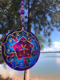 Mandala Levaluz vitral 15cm - comprar online