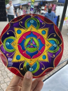 Mandala Metraluz vitral 15cm