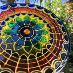 Mandala Unaluz vitral 15cm - comprar online