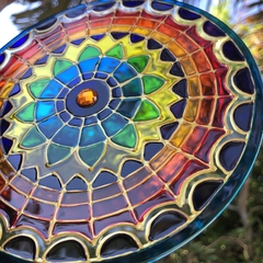 Mandala Unaluz vitral 15cm