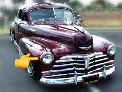 VENDIDO: Aro moldura do farol do Chevy Fleetline 1942 a 1948. - comprar online