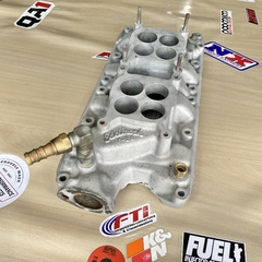 Coletor de admissão Ford Edelbrock F-28 duplo quadrijet em alumínio para 289 302 331 347.