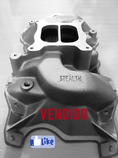 VENDIDO: Coletor de Admissão em alumínio Weiand Stealth - Motores Dodge’s 318, 8022WND, dual plane.