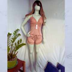 Baby Doll Liso Rendinha Rosa - comprar online