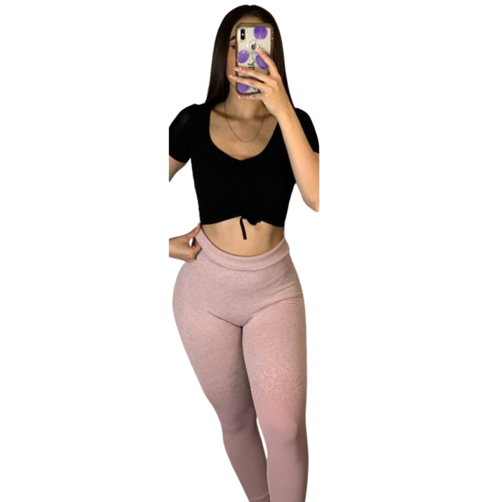 Leggins shops rosa palo