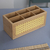 Caixa Organizadora de Bambu e Palhinha (6 nichos) | Oikos