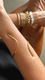 Bracelete Pontas Dourado - comprar online