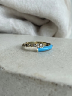 Anillo Half Blue