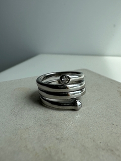 Anillo Lines Silver