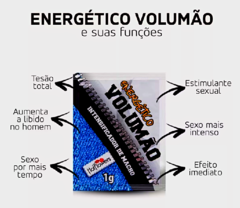 ENERGeTICO VOLUMaO  EXCITANTE MASCULINO 1G HOT FLOWERS - comprar online