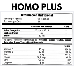 HOMO PLUS HORMONAL MASCULINO 30x6grs OMNILIFE - comprar online