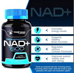 Imagen de NAD 1500 RESVERATROL wellness x90