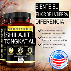 Earth Elixir Shilajit y Tongkat Ali Cápsulas - 1000mg & 400mg Elixir de la tierra en internet