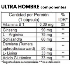 ULTRA HOMBRE X1 capsulas vigorizantes - comprar online