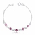 Pulseira Infantil Zircônias Rosas