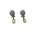 ARETES PERLA GOTA PLATA ZIRCON