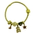 PULSERA CON DIJES DORADOS