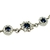 PULSERA EN PLATA CON ZAFIROS Y ZIRCONIAS - comprar online