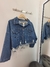 Campera denim desflecada