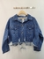 Campera denim desflecada - comprar online